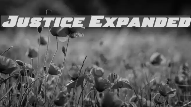 Justice Expanded Font examples