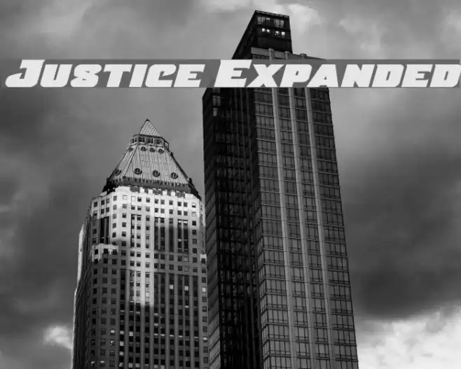 Justice Expanded Font examples