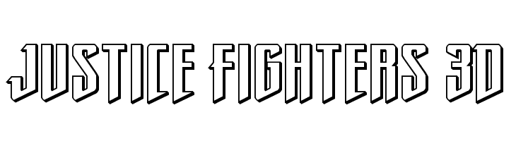 Justice Fighters 3D  les polices de caractères gratuit tlcharger