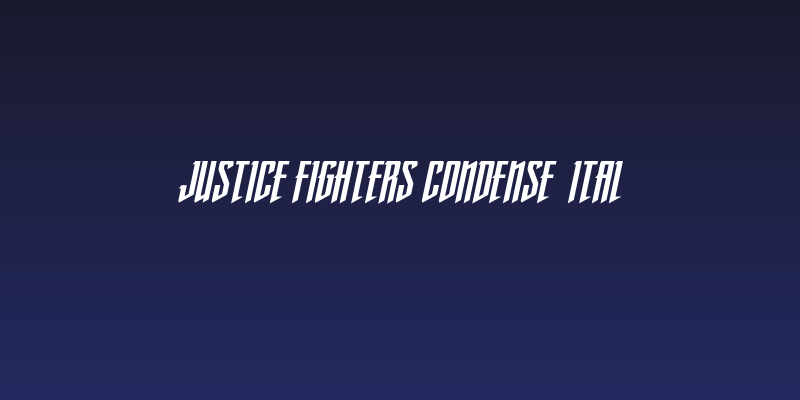 Justice Fighters Condense  Ital Social Header
