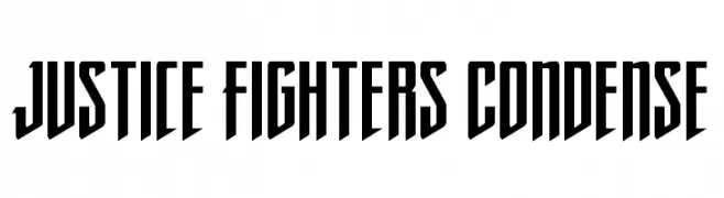 Justice Fighters Condense  les polices de caractères gratuit tlcharger