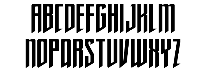 Justice Fighters Condense Font LOWERCASE