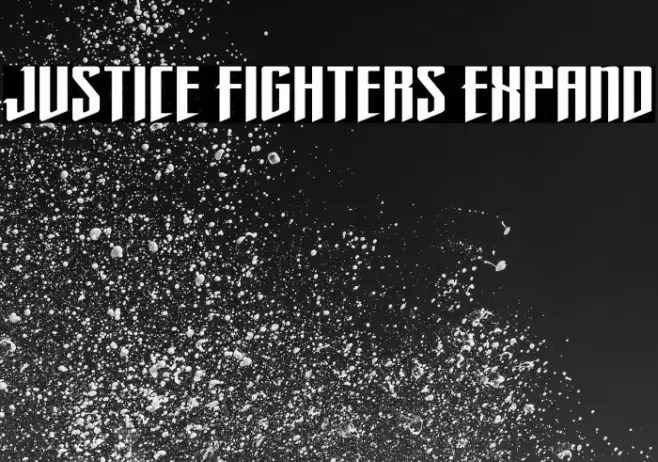 Justice Fighters Expand Font examples