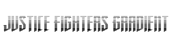 Justice Fighters Gradient  font caratteri gratis