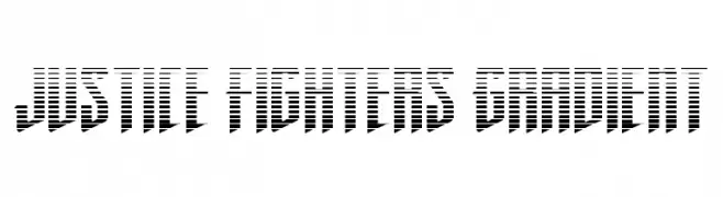 Justice Fighters Gradient  Fuentes Gratis Descargar
