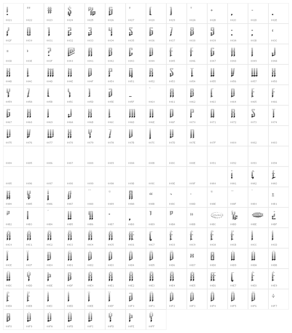 Justice Fighters Gradient Character Map