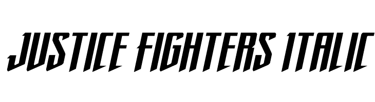 Justice Fighters Italic  नि: शुल्क फ़ॉन्ट्स डाउनलोड