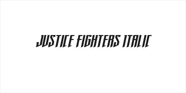 Justice Fighters Italic Logo