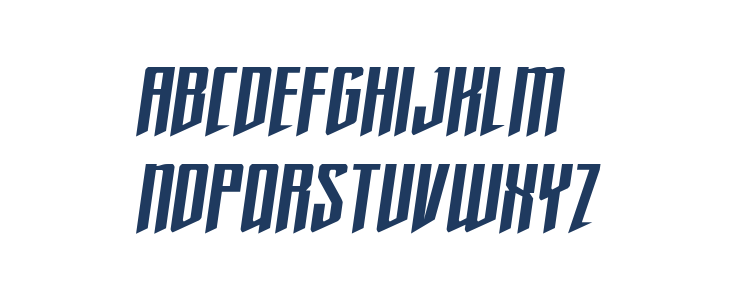 Justice Fighters Semi-Italic Lowercase