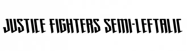 Justice Fighters Semi-Leftalic  Fuentes Gratis Descargar