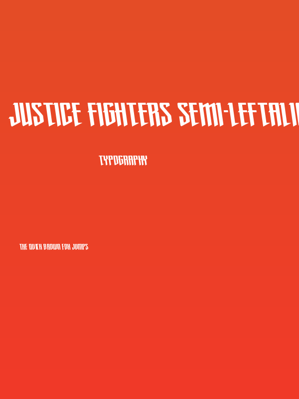 Justice Fighters Semi-Leftalic Poster