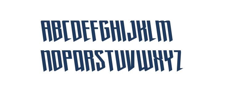 Justice Fighters Semi-Leftalic Lowercase