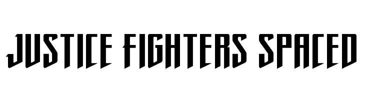 Justice Fighters Spaced  Frei Schriftart Herunterladen