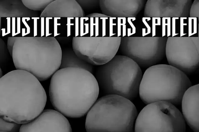 Justice Fighters Spaced Font examples