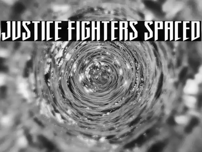 Justice Fighters Spaced Font examples