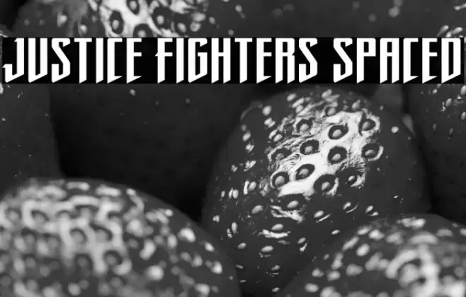 Justice Fighters Spaced Font examples