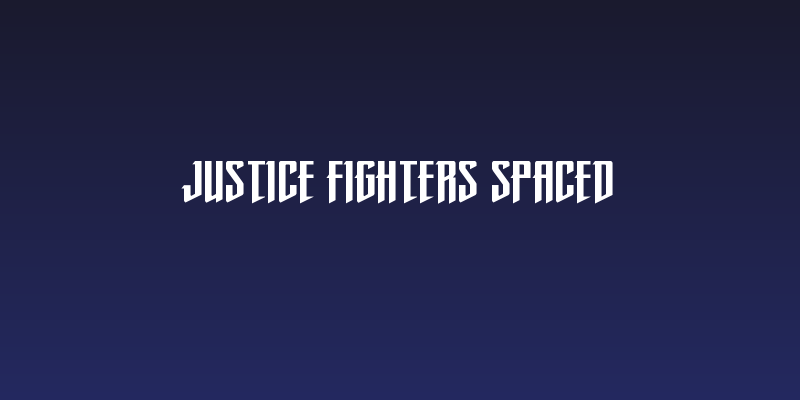 Justice Fighters Spaced Social Header