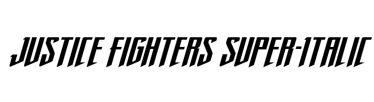 Justice Fighters Super-Italic  Descarca Fonturi Gratis