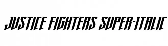 Justice Fighters Super-Italic  Descarca Fonturi Gratis