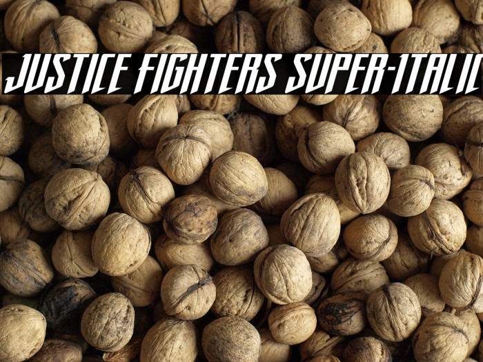 Justice Fighters Super-Italic Example 2