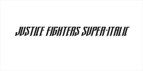 Justice Fighters Super-Italic Logo