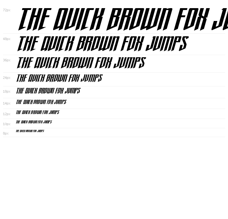 Justice Fighters Super-Italic Waterfall