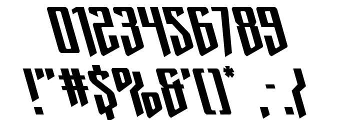 Justice Fighters Super-Left Font OTHER CHARS
