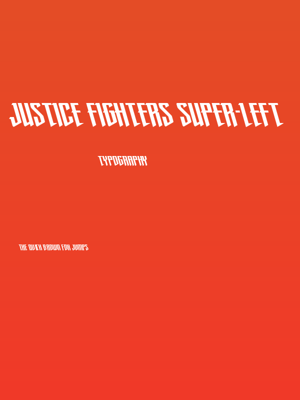 Justice Fighters Super-Left Poster