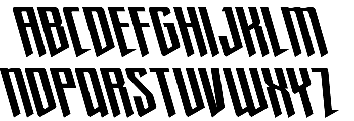Justice Fighters Super-Left Font LOWERCASE