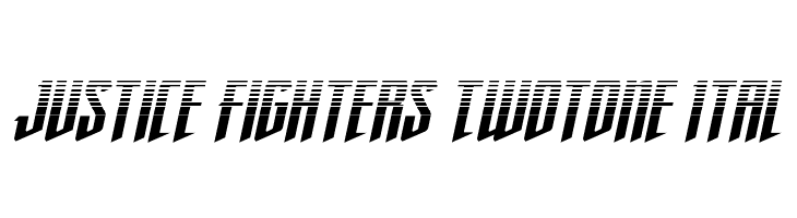 Justice Fighters Twotone Ital  font caratteri gratis