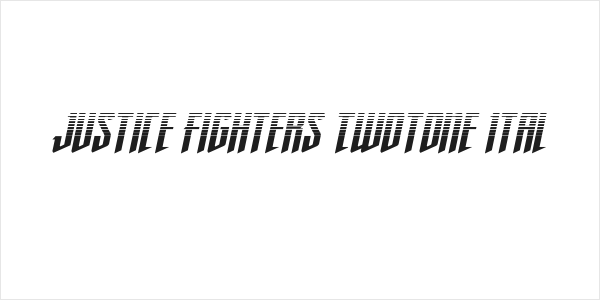 Justice Fighters Twotone Ital Logo