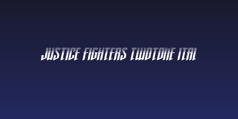 Justice Fighters Twotone Ital Social Header