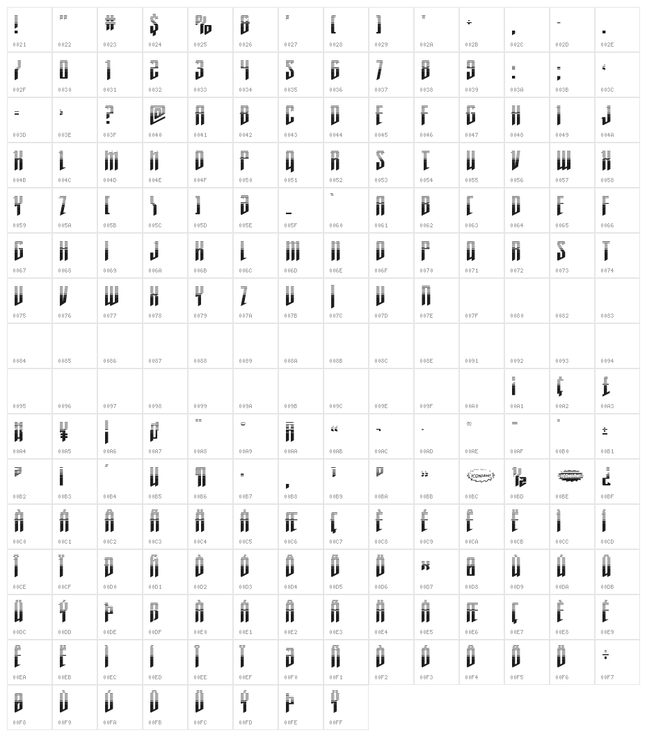 Justice Fighters Twotone Character Map