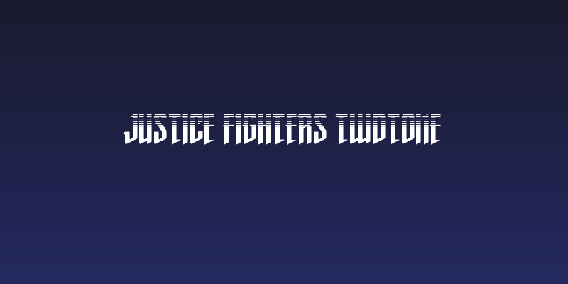 Justice Fighters Twotone Social Header
