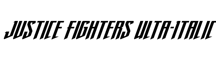 Justice Fighters Ulta-Italic  नि: शुल्क फ़ॉन्ट्स डाउनलोड
