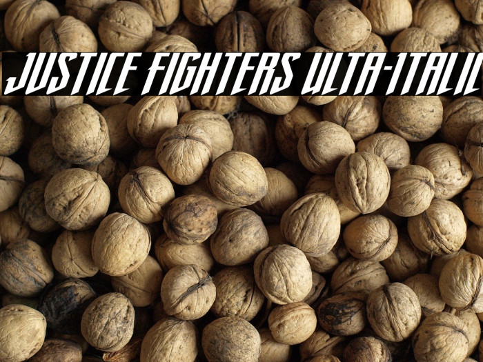Justice Fighters Ulta-Italic Example 1