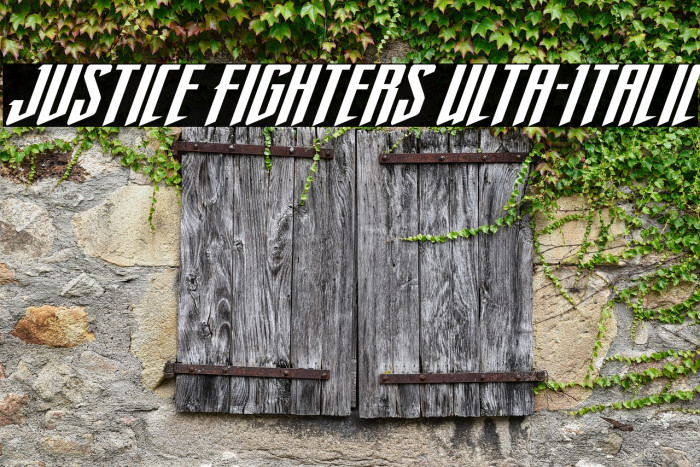 Justice Fighters Ulta-Italic Example 3