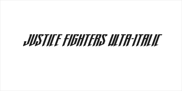 Justice Fighters Ulta-Italic Logo