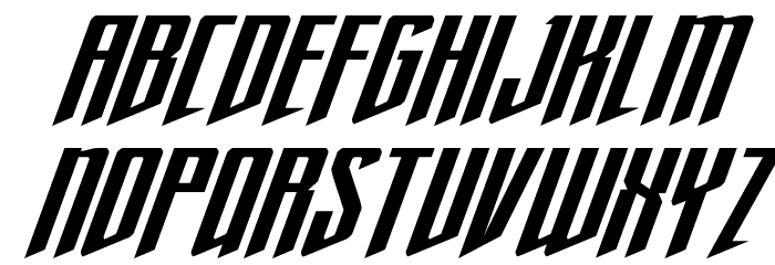 Justice Fighters Ulta-Italic Font LOWERCASE