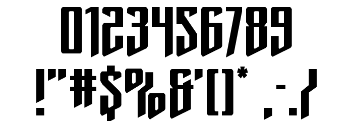 Justice Fighters Font OTHER CHARS