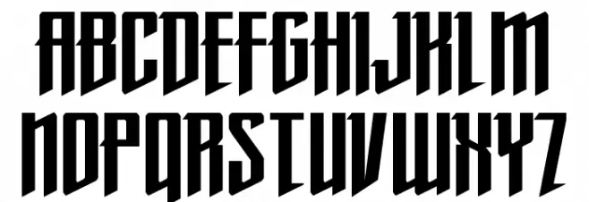 Justice Fighters Schriftart Groß