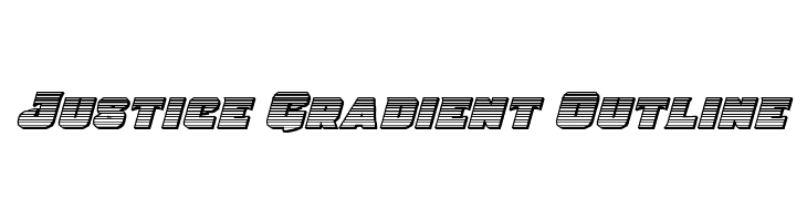 Justice Gradient Outline  免费字体下载