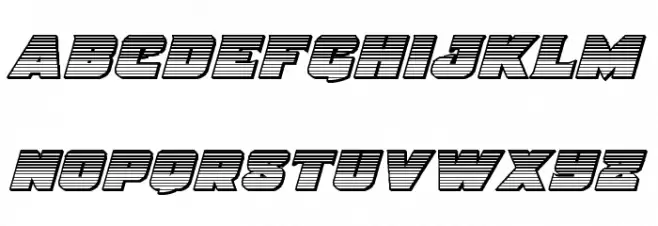 Justice Gradient Outline 字体 大写