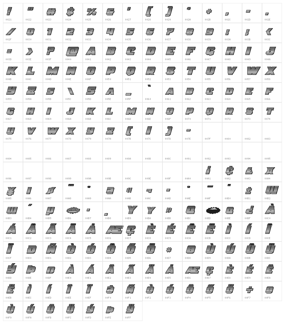Justice Gradient Outline Character Map