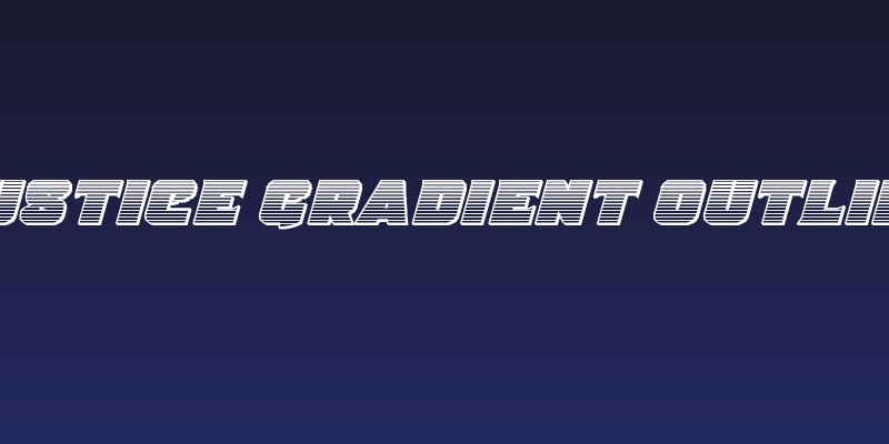 Justice Gradient Outline Social Header