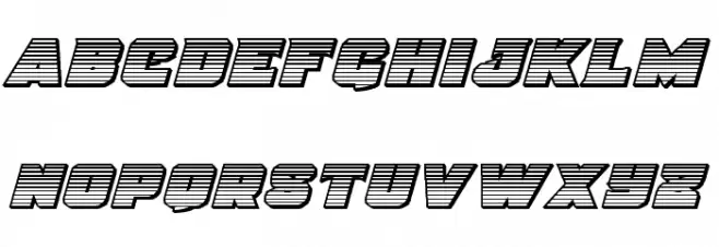 Justice Gradient Outline Schriftart Kleinbuchstaben