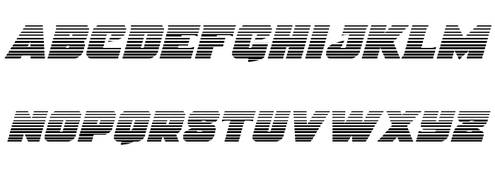 Justice Gradient Font LOWERCASE
