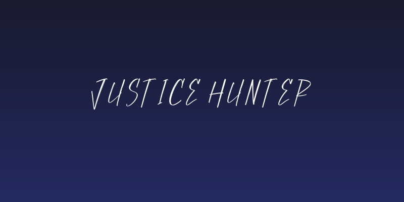 Justice Hunter Social Header