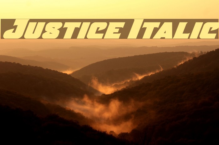 Justice Italic Example 2