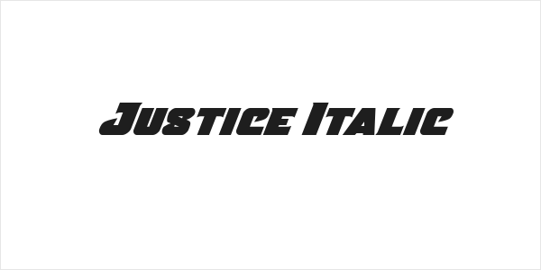 Justice Italic Logo